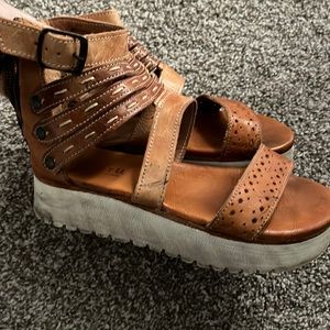 BedStu platform sandals. Very comfortable. Used but still in good condition.